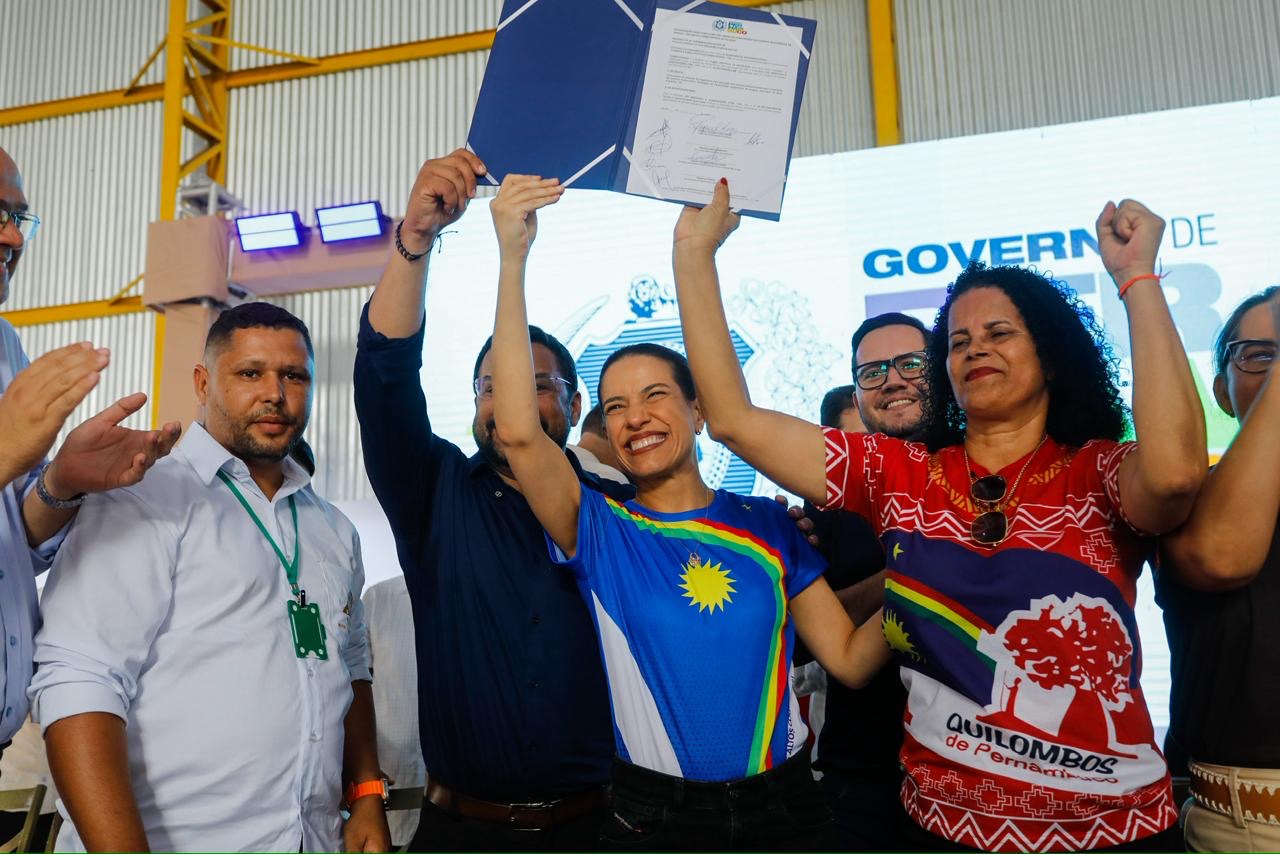 Em Bom Conselho, no Agreste, governadora Raquel Lyra autoriza retomada das obras da Cozinha Quilombola da Comunidade do Angico