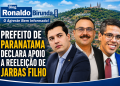 Prefeito de Paranatama declara apoio à reeleição de Jarbas Filho e deixa base de Cayo Albino
