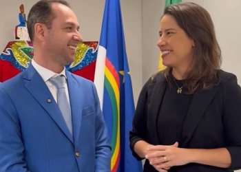 Raquel Lyra cumpre agenda em Águas Belas nesta terça (28) ao lado do prefeito Elton Martins